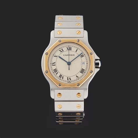 cartier santos ladies watch pre owned|cartier santos watch second hand.